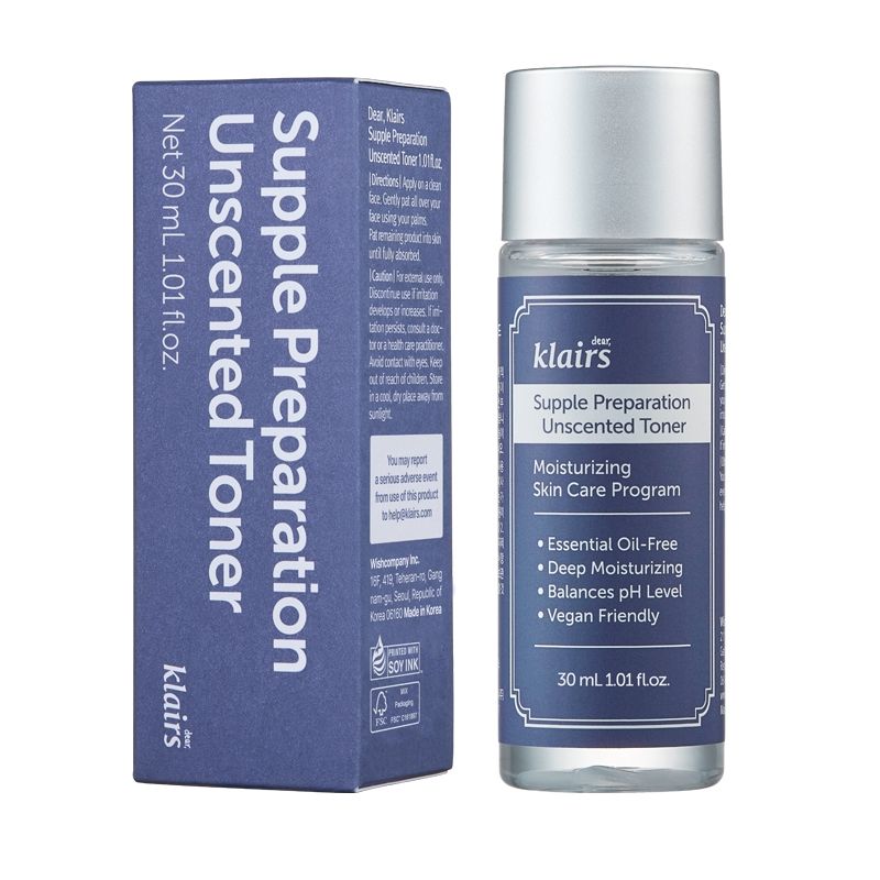KLAIRS Supple Preparation Unscented Toner Miniature 30ml