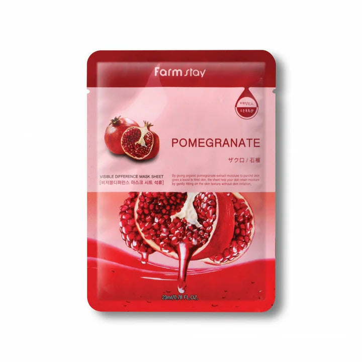 FARMSTAY Visible Difference Mask Sheet - Pomegranate
