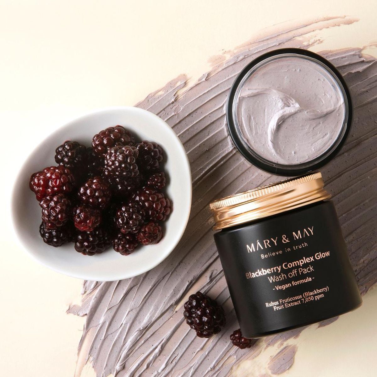 MARY & MAY Blackberry Complex Glow Wash off Pack 125g