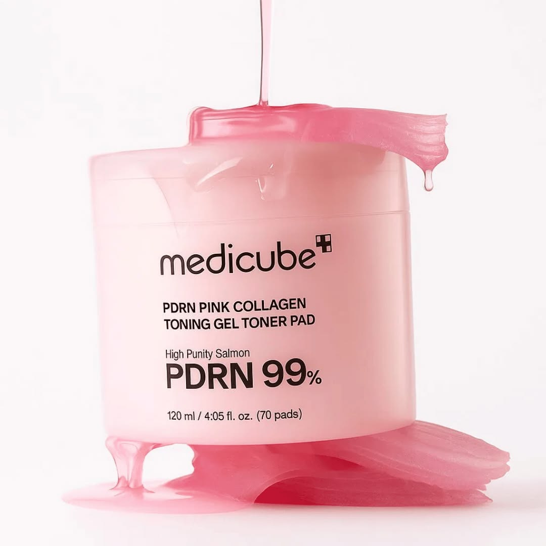 MEDICUBE PDRN Pink Collagen Toning Gel Toner Pad - 70 Pads