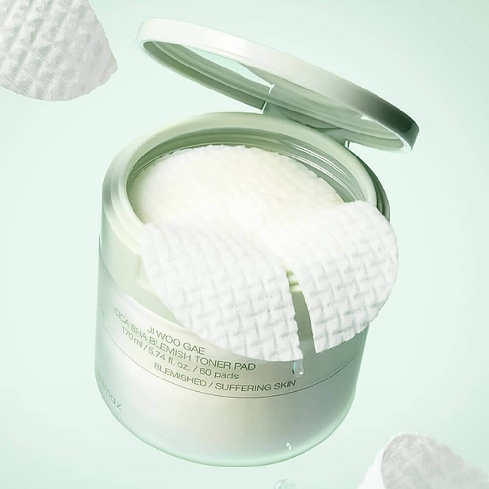 CELIMAX Ji Woo Gae Cica BHA Blemish Toner Pad - 60 Pads