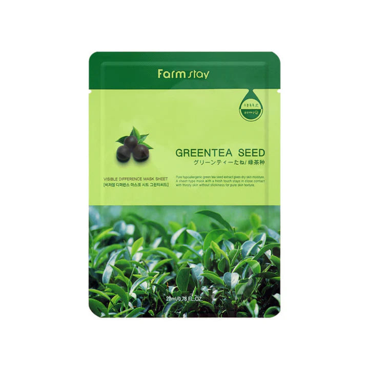 FARMSTAY Visible Difference Mask Sheet - Green Tea Seed