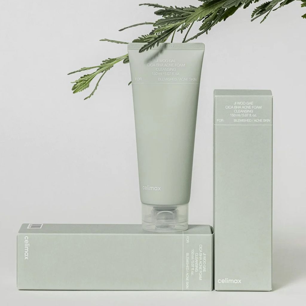 CELIMAX Ji Woo Gae Cica BHA Acne Foam Cleansing 150ml
