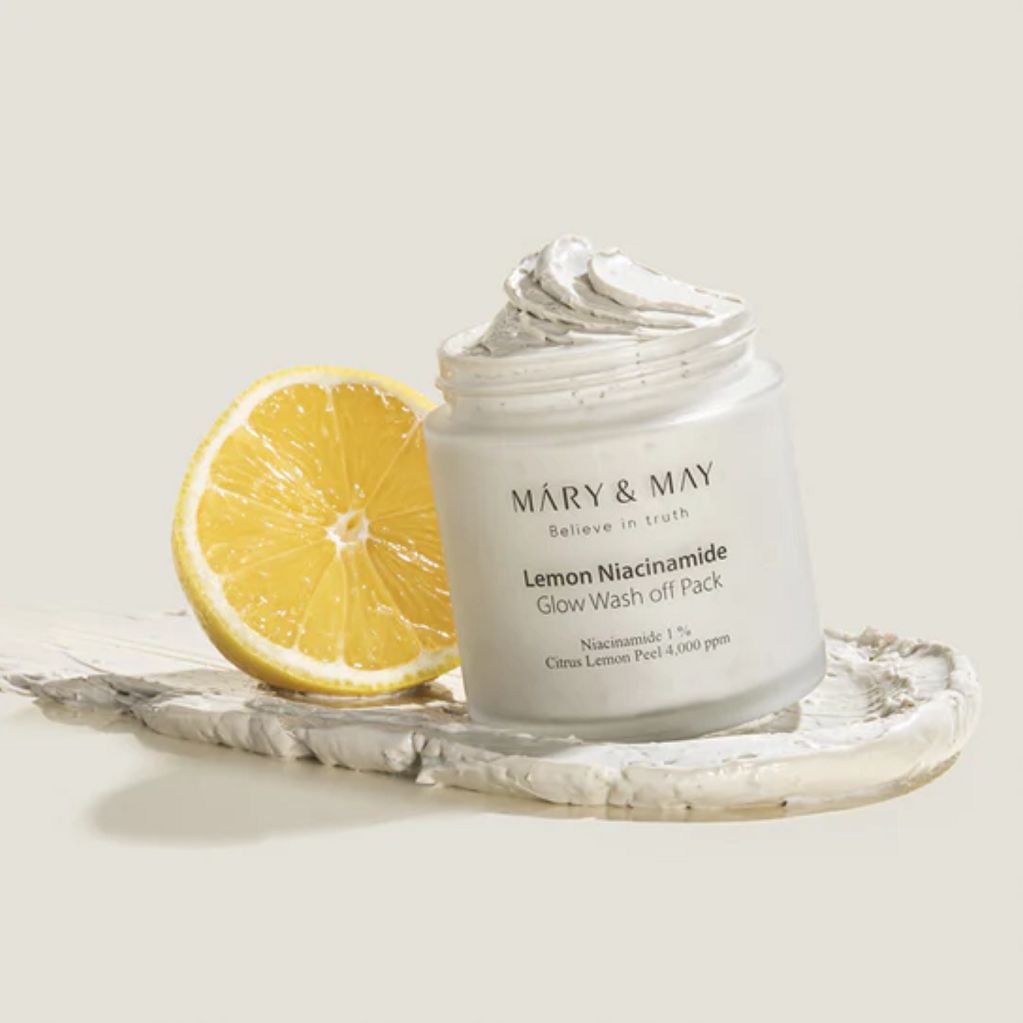 MARY & MAY Lemon Niacinamide Glow Wash Off Pack 125g
