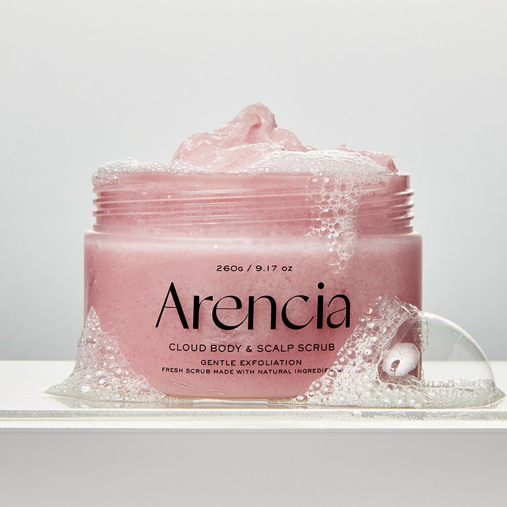 ARENCIA Fresh Cloud Body & Scalp Scrub - Lavender & Pear 260g