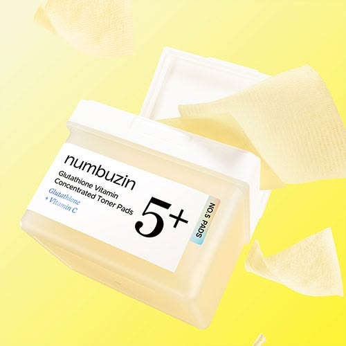 NUMBUZIN No.5+ Glutathione Vitamin Concentrated toner Pad - 70 Pads