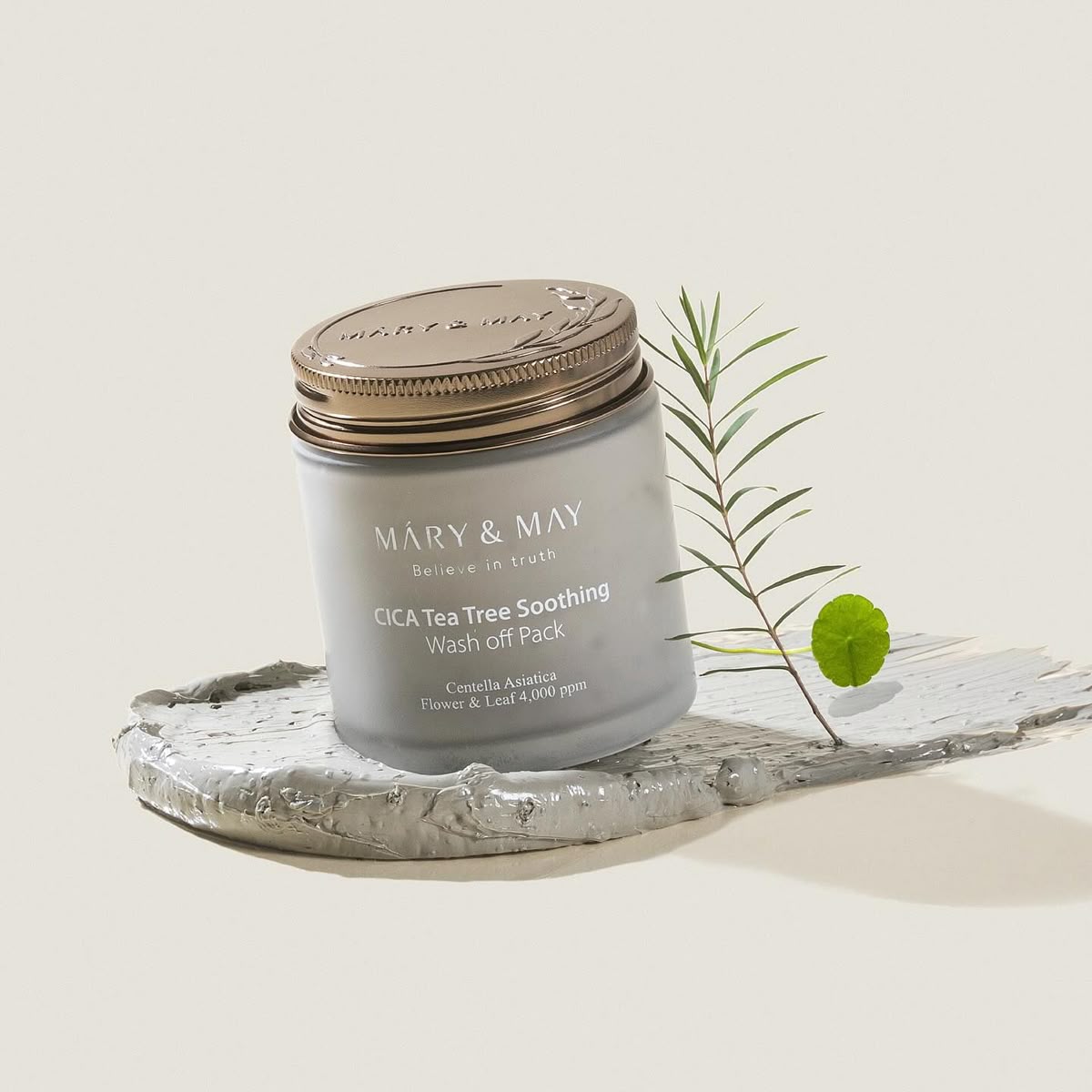 MARY & MAY CICA Tea Tree Soothing Wash off Pack 125g