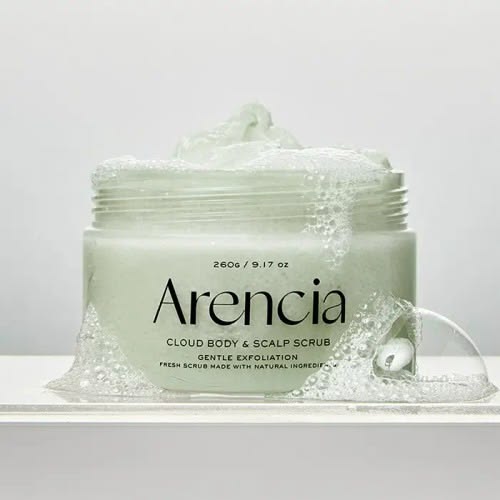 ARENCIA Fresh Cloud Body & Scalp Scrub - Geranium & Primrose 260g